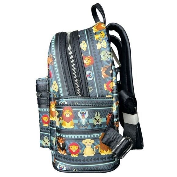 NEW Loungefly CL Exclusive Disney Lion King Tribal Chibi Mini Backpack main image 5